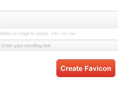 Favicon Generator button interface text ui