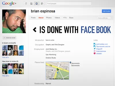 Gplus profile facebook google profile