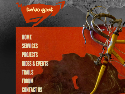 Turbogoat Bike Shop typography ui web design