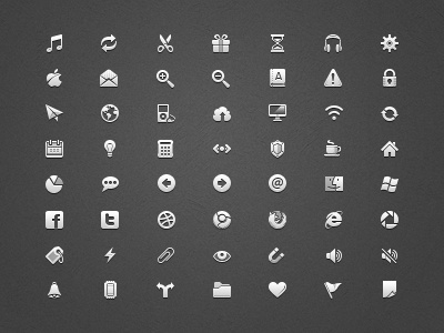 UI icons 16x16 16x16 apple bulb calculator calendar cloud coffee dictionary dribbble facebook firefox gift globe headphones home icons ipod itunes lock mail messaging mini refresh rss scissors small twitter ui windows