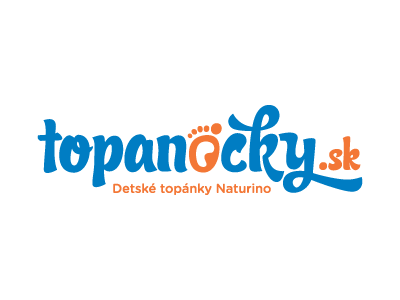 Topanocky.sk - logodesign blue brand design ecommerce foot fun kids logo orange shop wear