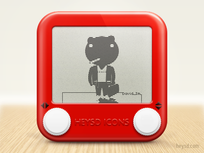 Etch A Sketch icon apple david im etch a sketch hd heysd icon ios iphone iphone 4 phone photoshop retina