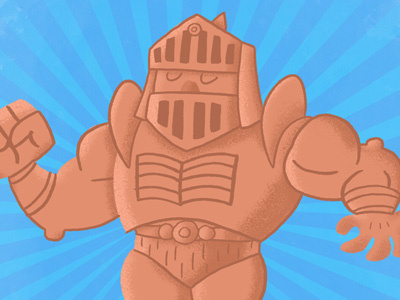 M.U.S.C.L.E Man 80s illustration toy wrestler