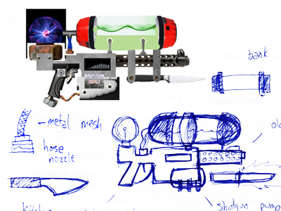 Raygun Sketch & Mockup