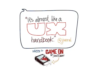 Finished (IxDA UX Bookclub Sketchnotes) adobe ideas books gamification ipad ixda lettering quotes sketch sketchnotes ux uxbookclub