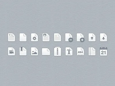 Files files files! files icons monochrome