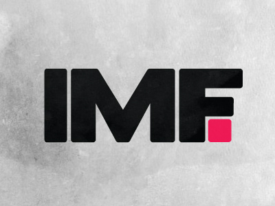 IMF concept logo typography