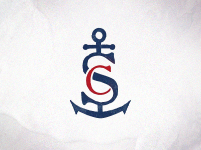 Sircus Icon anchor distressed icon identity logo nautical vintage