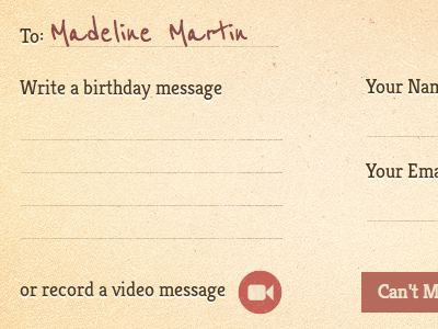 Mom's 60th birthday css3 envelope form invite jquery video