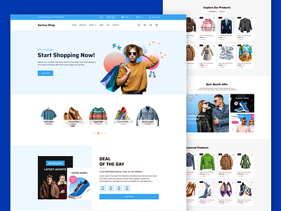 Ecommerce Clothing Store Website UI Design business clothing cms design ecommerc fashion graphic design online store ui ux website