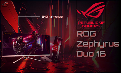 ROG Zephyrus Duo 16 3d branding figma graphic design ui website design