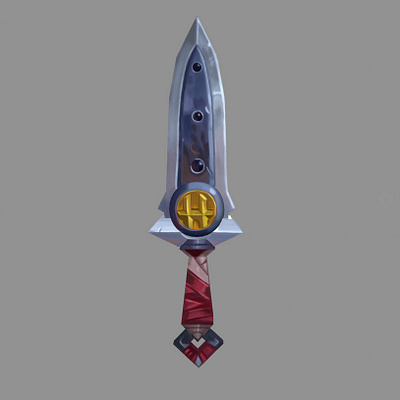 Dagger Handpainted 3d 3dart 3dcharacter 3dmodel blender handpaint handpainted texture