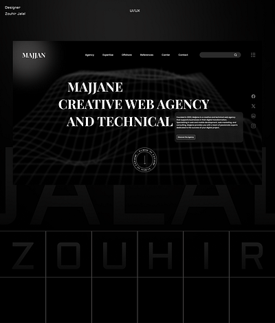 Majjane · Web Agency And Technical | Website | UX/UI branding digitaltransformation figma innovation newlook redesign responsivedesign ui ui ux ux uxdesign viral websitelaunch