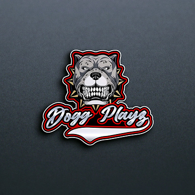 Dogg Playz Logo 3d logo branding graphic design logo mascot mascot logo