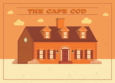 The Cape Code - House Illustrations architecture design graphic design house illustration