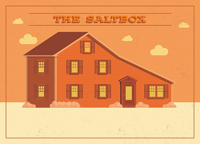 The Saltbox - House Illustrations architecture design graphic design house illustration