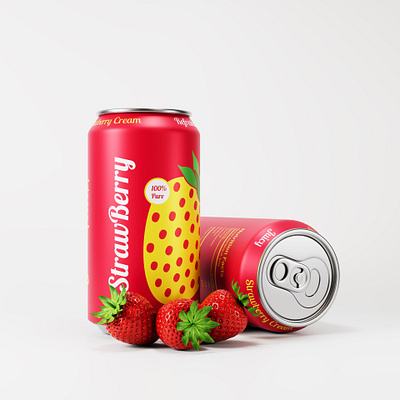 Soft Drinks Can 3d Visualization 3d can cinema 4d photoshop redshift soft drinks