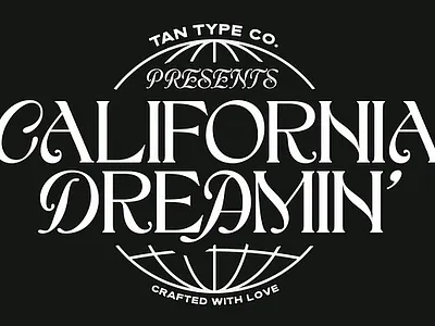 TAN - CALIFORNIA classic classic font display font fashion font modern font tan california