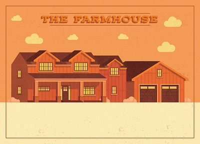 The Farm House - House Illustrations architecture design graphic design hosue illustration