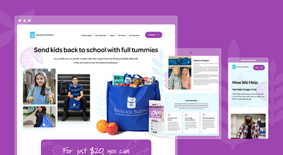 Backpack Buddies development ui design website website design