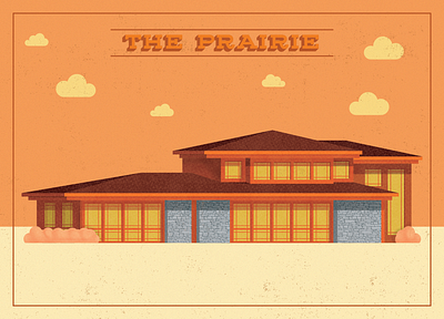 The Prairie - House Illustrations architecture design graphic design house illustration