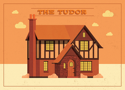 The Tudor - House Illustrations architecture design graphic design house illustration tudor