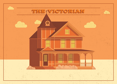 The Victorian - House Illustrations architecture design graphic design house illustration