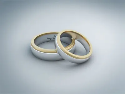 Wedding rings 3d gold render ring rings wedding