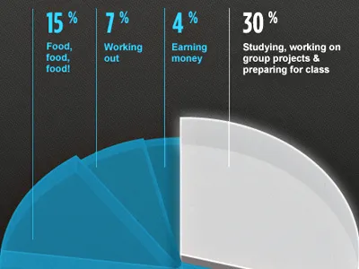 Raised Piechart graph piechart
