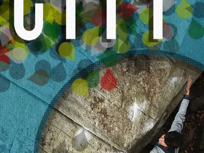 Work In Progress blue drop shadow knockout multi colour noise textures