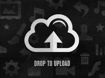 Drop to Upload Interaction black gif icons interaction texture upload