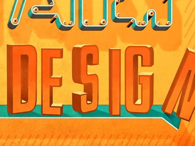 Design belt color illustration lettering type