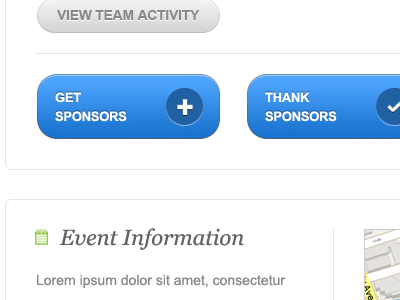 Get Sponsors, Thank Sponsors buttons icons