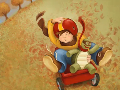 I like turtles childrens illustration