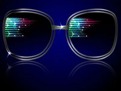 Stylish Club Shades accessory attractive black bright color elegance eyeglasses eyesight fashion fashionable glasses modern optical plastic protective reflection shade specs spectacles stylish sunglasses unisex vector vision