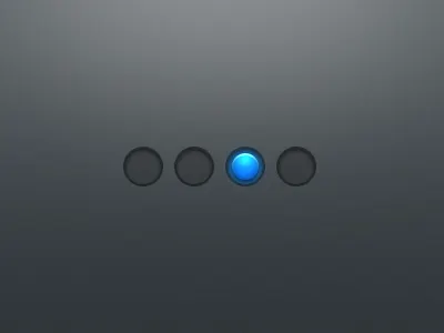 Some Radios 1 3 4 binary blue circle radio toggle ui