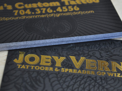 Joey Vernon Card printed