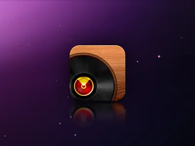 Vinyl Record icon iphone iphone icon record vinyl wood