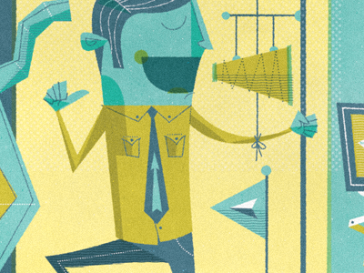 This Guy editorial illustration megaphone