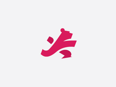 Running Bear 2 (adjustment) bear logo