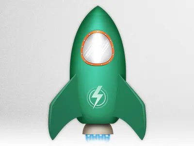 Lift Off blast green icon rapidweaver rocket