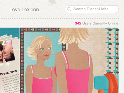 Mirror mirror on the… girl helvetica homepage illustration pink teal website