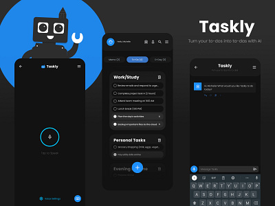 Taskly design mobile app ui ux