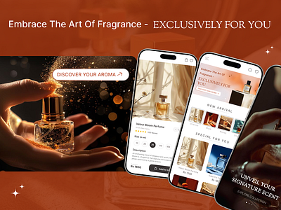 The Art of Scent: Designing the E - Commerce Experience app design e commerce minimal design modern design perfume ui uiux user experience ux