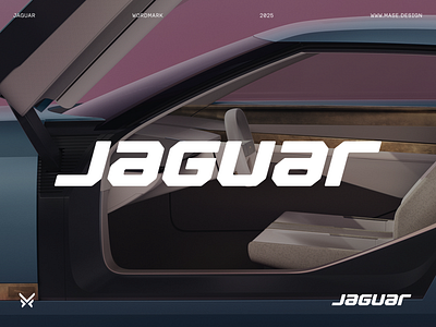 Jaguar Wordmark〔 Concept 〕 auto bold brand identity branding ferrent font future illustration jaguar letter logo logotype mase mase.design maserekt monogram redesign symbol typography wordmark