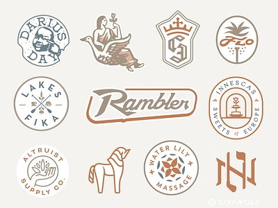 Best of 2024 - Classical Branding badge design bakery beauty branding brandmark classic coffee golf identity illustration lettering logo logo design logos luxury monogram natural print vintage wellness