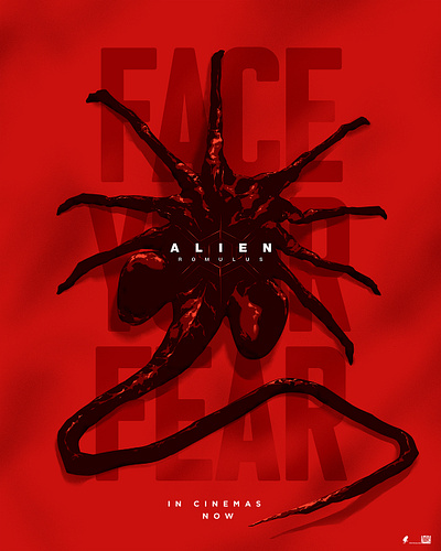 Alien Romulus film illustration poster