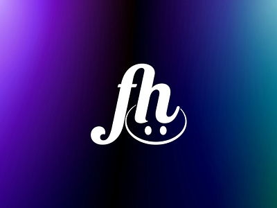 Unused 'fh' Letter with Smily Shape brand guidelines brand identity clothing brand creative fashion brand logo fh fh letter logo graphic design happy brand mark letter fh logo lettering logo lettermark logo design logo logo design modern smile smily logo unused