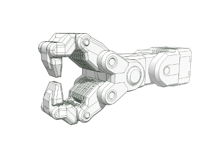 Robo Pincer Crush 3d hand robot