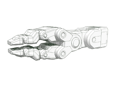 Robo Pincer Rest 3d hand robot